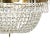 Classic Light Brass Empire 10 Arm Chandelier With Crystal Octagons For Sale - Image 4 of 9