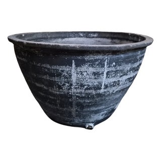 Antique French Rustic Terracotta Wash Trough, Auvergne, 19th Century For Sale