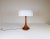 Mid-Century Danish Table Lamp in Solid Teak by Lisbeth Brams, 1960s For Sale - Image 9 of 16