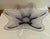 Glass Rare 1961/62 Viking Glass Epic Number 1411. 21.50 “ Inch Low Bowl in Lilac (Teaberry) Lotus Petal For Sale - Image 7 of 10