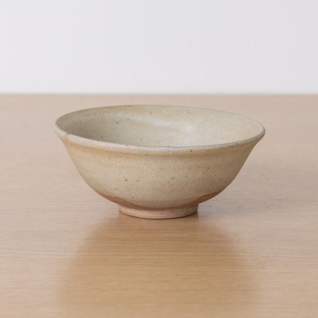 Petite Vintage Japanese Minimalist Stoneware Bowl For Sale In Los Angeles - Image 6 of 9