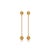 Dainty Chain Drop Citrine Earrings - November Birthstone Jewelry - A Pair For Sale - Image 4 of 5