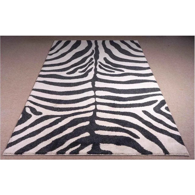 Rectangular Zebra Rug from Aland For Sale - Image 4 of 4