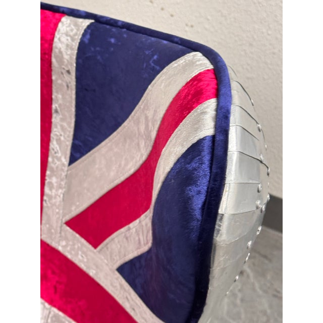 Acme Furniture Brancaster Union Jack Egg Chair For Sale - Image 4 of 12