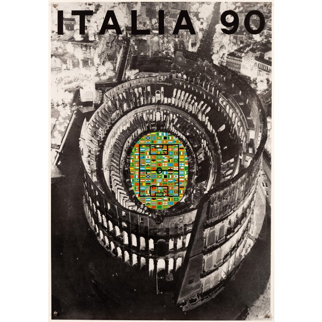 FIFA World Cup Italia Poster by Alberto Burri, 1990 For Sale - Image 9 of 9