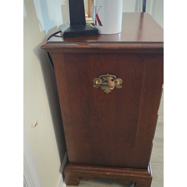Vintage Link-Taylor Solid Wood Nightstands (Matching Pair) For Sale - Image 11 of 11