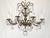 Antique 8 Arm Sensational Dark Patina Brass Cut Lead Glass Crystal Chandelier For Sale - Image 4 of 12