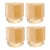 Mustard Queen Heart Stools by Royal Stranger, Set of 4 For Sale