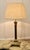 A Tall Brass Corinthian Column Table Lamp with Shade This is a very attractive lamp it has a heavy single corinthian style...