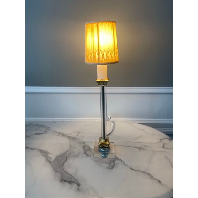 Add a little glamour to any room with this authentic original art deco glass column lamp. Restored with new fittings and...