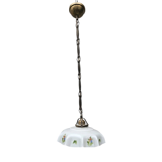 Art Nouveau Brass Lamp, 1890s For Sale