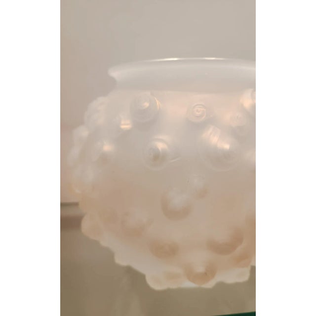 Glass Palissy Vase in White Glass by René Lalique for Lalique, France, 1926 For Sale - Image 7 of 10