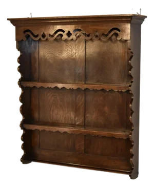 Late 19th Century English Oak Wall Shelf
