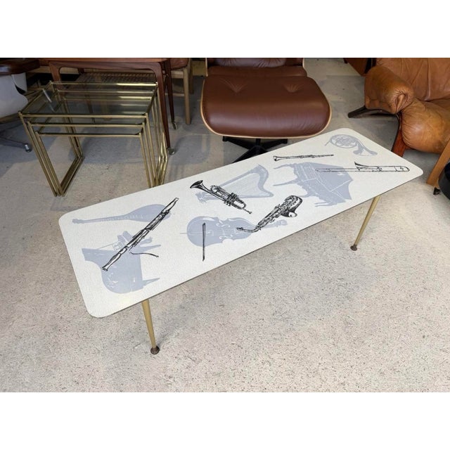 Black Mid-Century Modern Coffee Table, 1960s For Sale - Image 8 of 8