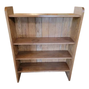 Antique Pitch Pine Bookcase From England
