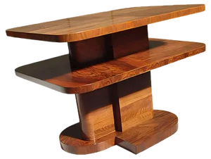 Art Deco Cubist Rosewood Side Table, 1930s
