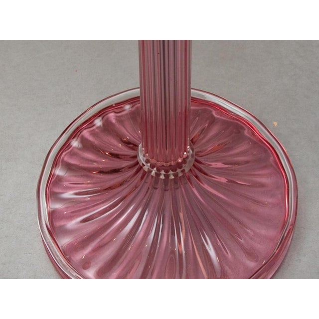 Pink Art Glass Floor Lamp by Barovier E Toso, Italy, 1956 For Sale - Image 13 of 14