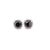 5.92 Carat Black Diamond White Diamond 14 Karat White Gold Stud Earrings, A Pair For Sale - Image 4 of 7