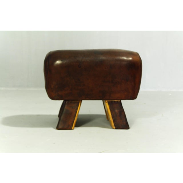 1950s Leather Gymnastics Pommel Horse, 1950s For Sale - Image 5 of 14
