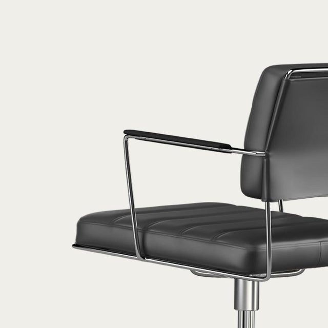 One Collection Time Chair Frame in Chrome and Upholstery from Henrik Tengler For Sale - Image 6 of 14