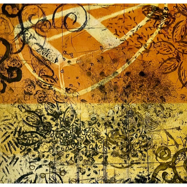 Printmaking Materials Cheryl Warrick, Abstract Drypoint Etching Cheryl Warrick African American Woman Artist, 2006 For Sale - Image 7 of 9