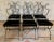 Maison Jansen Brass Swan and Black Lyre Back Folding Chairs with Claw feet - Set of 6 For Sale - Image 10 of 13