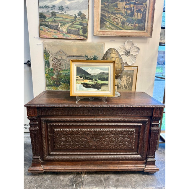 Vintage French Painting in Gilt Frame For Sale - Image 9 of 9