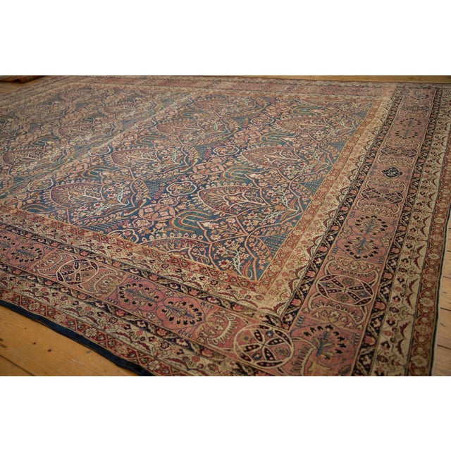 Old New House Antique Fine Kerman Carpet - 9'6" x 13'8" For Sale - Image 4 of 14