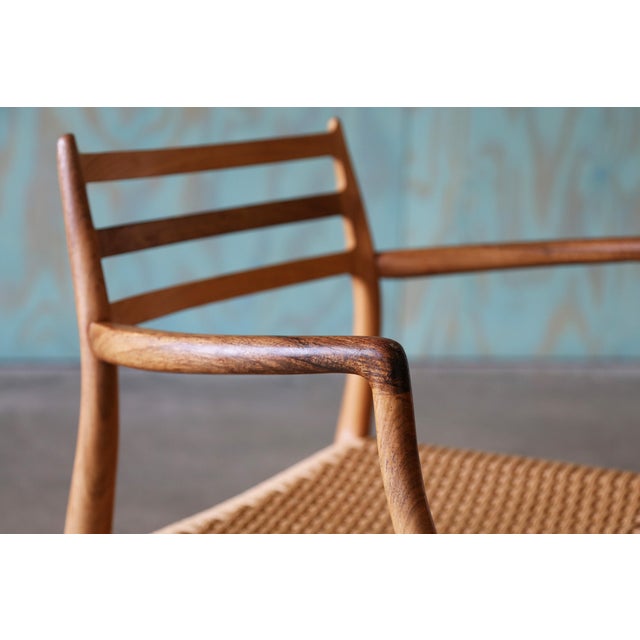 Wood Model No. 62 Rosewood Carver Armchair by Niels Møller, Denmark, Circa 1962 For Sale - Image 7 of 16