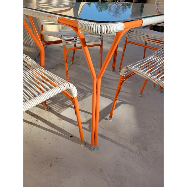 Vintage 1960s Ames Aire Mid Century Patio Dining Table & 4 Chairs