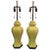 Ceramic Citron Porcelain Table Lamps With Serpentine Details - a Pair For Sale - Image 7 of 7