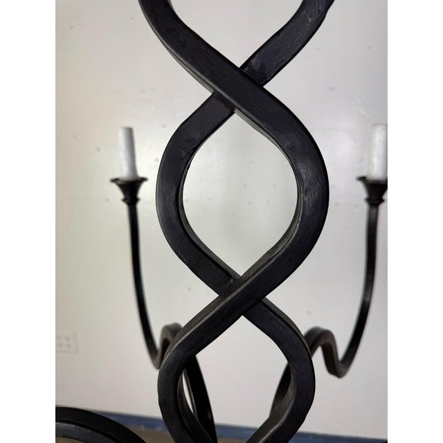 Wrought Iron Mulholland Chandelier by Miamar Home Sku: Mla0817 For Sale - Image 9 of 10