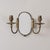 1940s 1940s Pair of French Brass and Mirror Sconces For Sale - Image 5 of 15