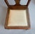 Wood 1960s Vintage Queen Anne Mahogany Side Chair, Brass Studs Beige Fabric For Sale - Image 7 of 11