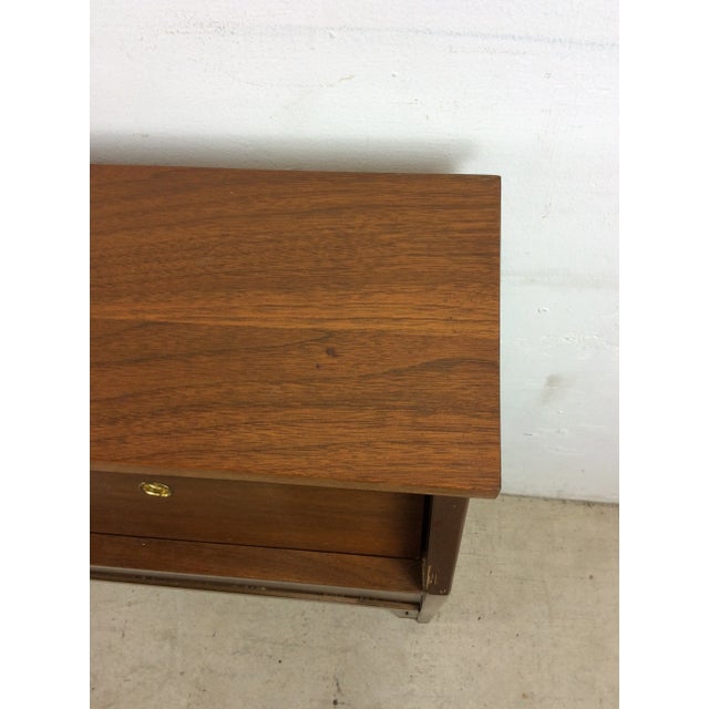 Mid Century Modern Double Storage Headboard With Sliding Doors For Sale - Image 9 of 11
