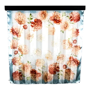 Pure Silk Valentino Vintage Scarf With Wall Hanging Scarf Holder