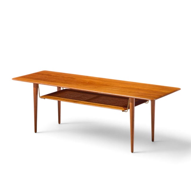 Brown Peter Hvidt & Orla Mølgaard-Nielsen for France and Sons Fd-516 Danish Teak Coffee Table For Sale - Image 8 of 10