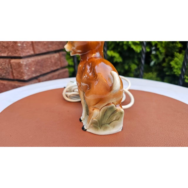 Porcelain Bambi Fawn Table Lamp from Goebel, 1950s For Sale - Image 4 of 9