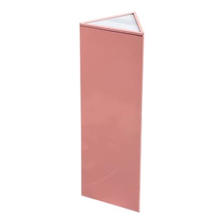 1980s Pink Triangle Floor Lamp For Sale