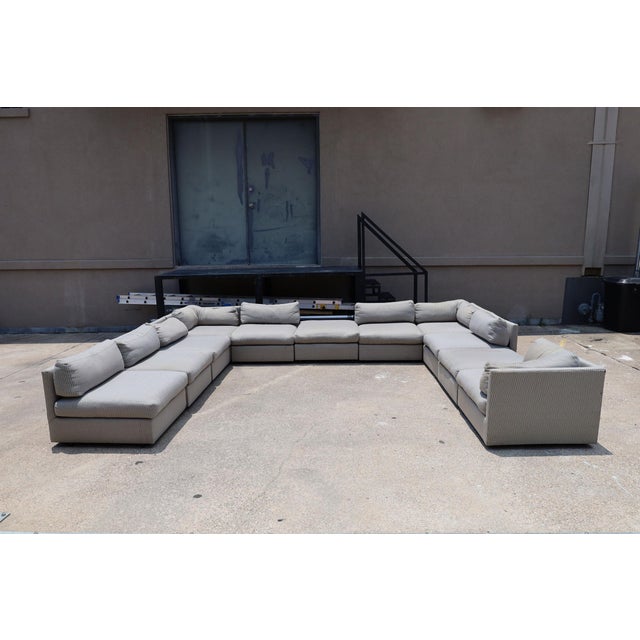This sofa is very versatile and can be arranged in numerous configurations. The listing measurements are for the sofa as...