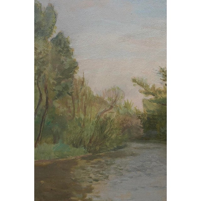 Roger Fiaux, L'arve, Oil on Cardboard, Framed For Sale - Image 5 of 11