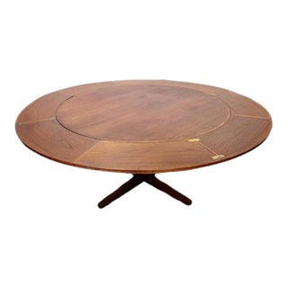 1960s Danish Flip Flap Lotus Dining Table by Dyrlund For Sale