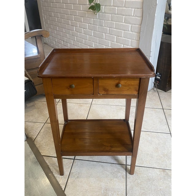 Vintage Side Table in Cherry Wood, 1950s For Sale - Image 18 of 18