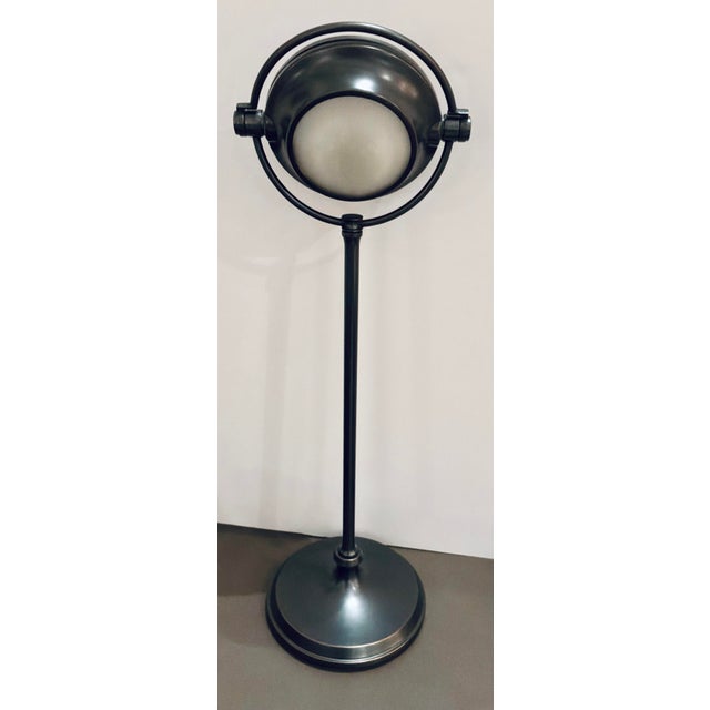 Industrial Modern Spotlight Table Lamps Pair For Sale - Image 4 of 6
