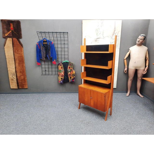 Standing Shelf in Cherrywood by Heinz Vetter for Wilhelm Renz, 1950s For Sale - Image 13 of 13