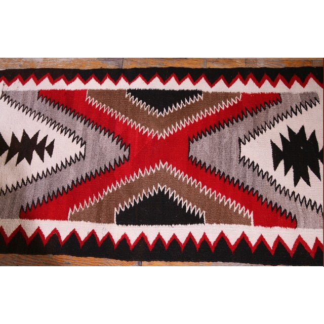 Early 20th Century American Navajo Carpet ( 2'2" X 4'3" - 66 X 130 ) For Sale - Image 12 of 12