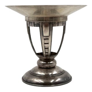 Art Deco Silver-Plated Coup / Vide Poche, France 1940s For Sale
