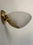 1970s Vintage Brass and Frosted Glass Wall Lights, Italy, 1970s, Set of 2 For Sale - Image 5 of 7