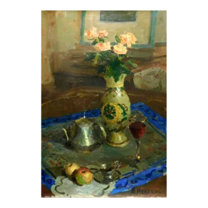 "Evening Rose 2003" Igor Nevsky Original Oil Painting on Canvas