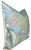 Modern Protea Pillow Cover in Spa Blue, 20x20 Pillow For Sale - Image 3 of 5